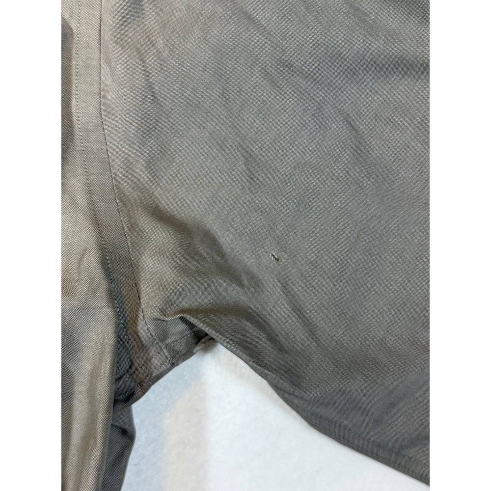 LL Bean Mens Wrinkle Resistant Button Down Shirt Long Sleeve Gray M Regular - Picture 4 of 5
